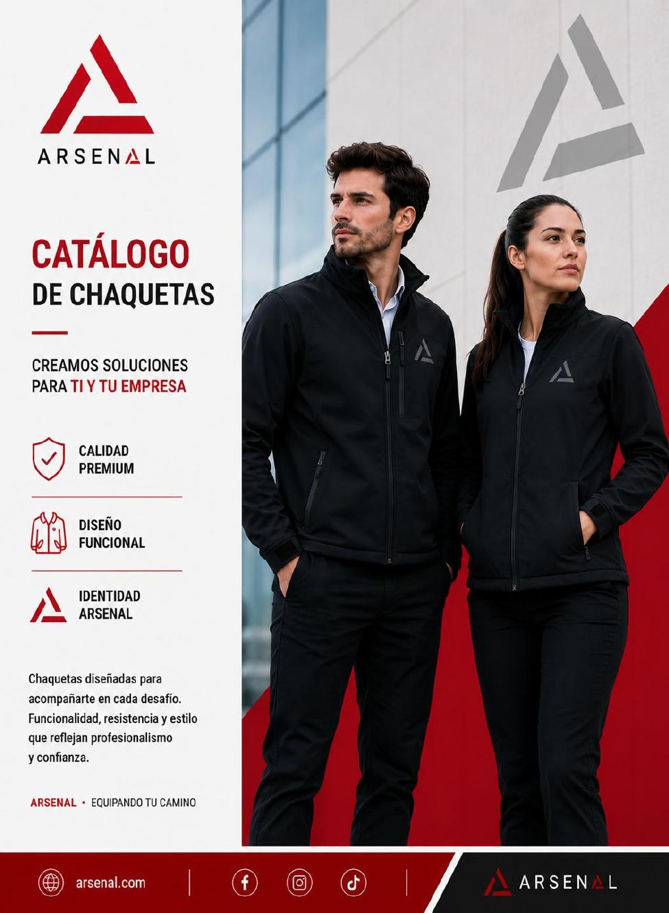 Camisas y chaquetas corporativas Arsenal